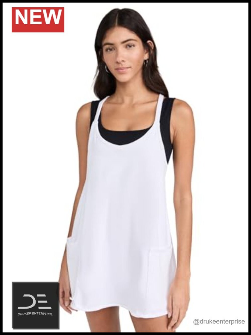 Free People Hot Shot Mini Dress Sleeveless A-Line Lightweight Jersey
